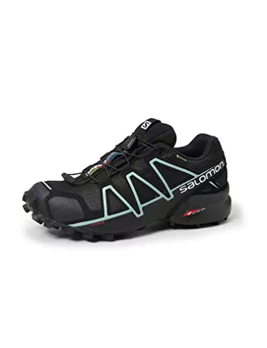 SALOMON Speedcross 4 Gore-texcarpe Donna, Black Metallic Bubble Blue