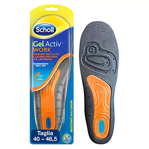 Scholl Solette Gel Activ Work, Solette da Lavoro per Uomo