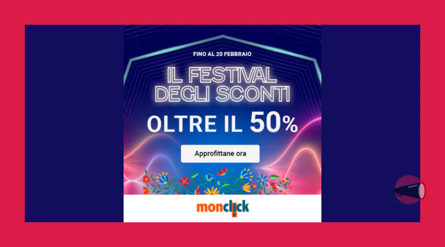 Maxi Sconti su Monclick: fino al 50% su elettronica ed elettrodomestici