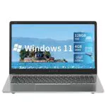 SGIN PC Portatile 15, 6 Pollice Portatile Windows 11 4GB DDR4 128GB SSD HD Notebook