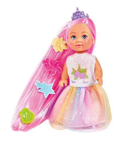 Simba Evi Love Rainbow Princess 105733505 - Bambola con capelli lunghi