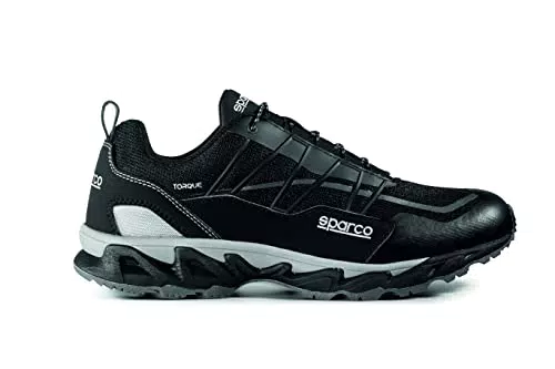 Sparco Torque Scarpe Occupational Senza Puntale Senza Lamina O1 Sra Nero-Grigio