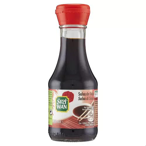 SUZI WAN Salsa di Soia, 12 bottigliette da 125 ml