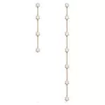 Swarovski Orecchini Constella, Asimmetrico, Bianco, Placcato color oro Rosa