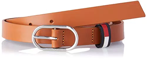 Tommy Jeans Tjw Oval 2.0 Belt Cintura, Cognac, 100 cm Donna