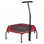 Ultrasport Trampolino Fitness, maniglia stabile sospensione corda in gomma massima sicurezza durante i salti! Attrezzatura sportiva perfetta la casa