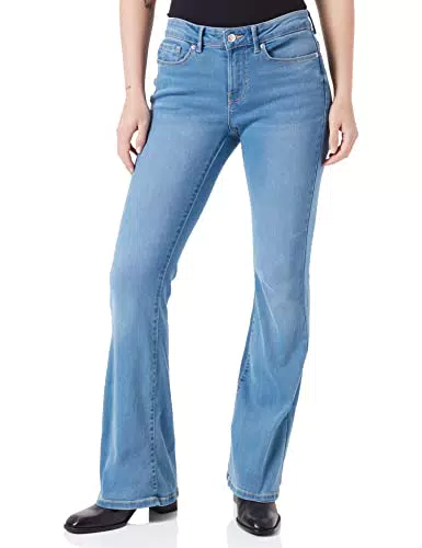 Vero Moda VMPEACHY MR Flared J VI3231 Noos Jeansight Blue Denim/34 Donna