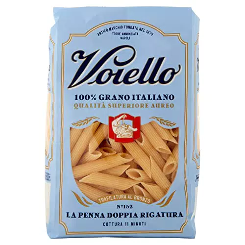 Voiello Pasta Penne Rigate N.152, Pasta Corta di Semola Grano Aureo 100% - 500 g