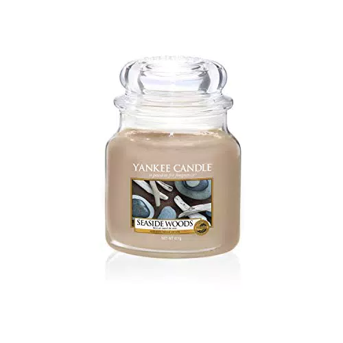 Yankee Candle Candela profumata in giara media, Legno in riva al mare