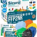 24 Mascherine FFP2 COLORATE Certificate Taglia Piccola S Small Mix Nere
