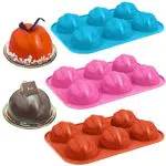 3pcs Halloween zucca silicone stampo, Stampo in silicone extra large 6 cavità semi-sfera