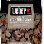 Weber 17612 - Cubetti accendifuoco 48 pastiglie sul marrone
