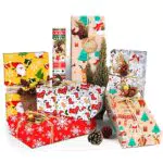 Bluelves 9 Pezzi Carta da Regalo per Regali di Natale