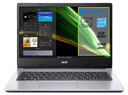 Acer Aspire 1 A114-33-C7WB PC Portatile, Notebook, Processore Intel Celeron N4500