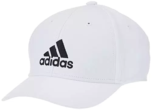 adidas Bball cap COT, Cappellino Unisex-Adulto, White/White/Black