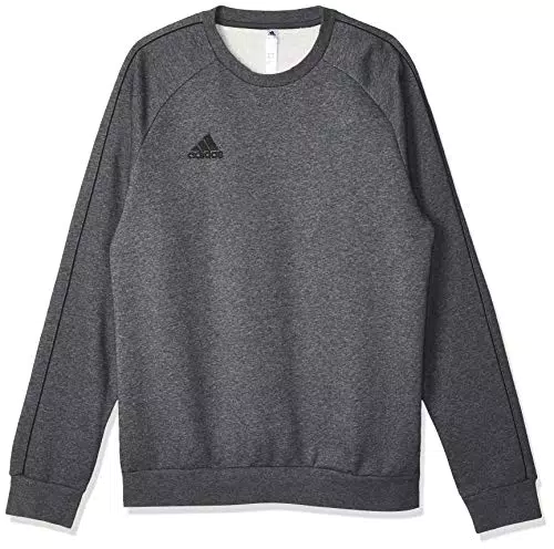 Adidas Core 18 SS, Felpa Uomo, Grigio