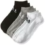 adidas Cushioned Low-Cut, Calzini Unisex-Adultogreyh/Bianco/Nero