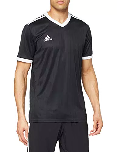 adidas Maglia da calcio da Uomo, Black/White