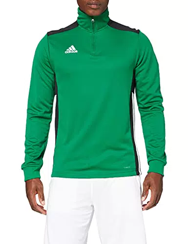 adidas Felpa da Uomo, Bold Green/Black