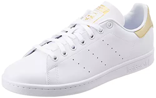 adidas Stan Smith Wcarpe da Ginnastica Basse Donna, Bianco/Bianco/Oro Met