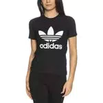 adidas Trefoil Tee, T-Shirt Donna, Black, 42