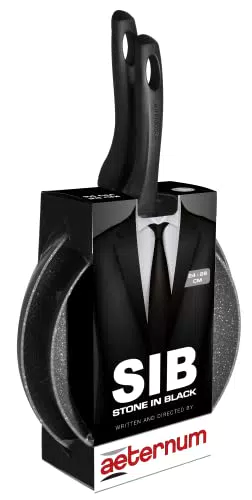 Aeternumtone in Black, Bis Padelle, Adatte a Induzione