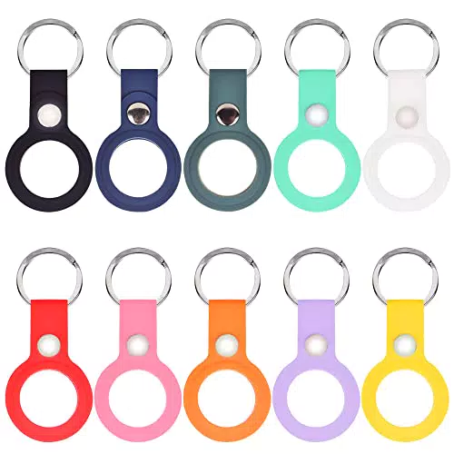 Airtags Portachiavi in Silicone di 10 Pezzi, Porta Airtag