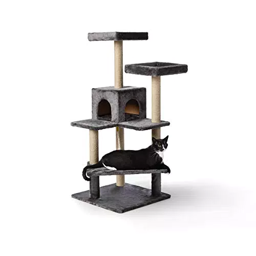 Amazon Basics - Albero per gatti con piattaforme multiple disposte a scala