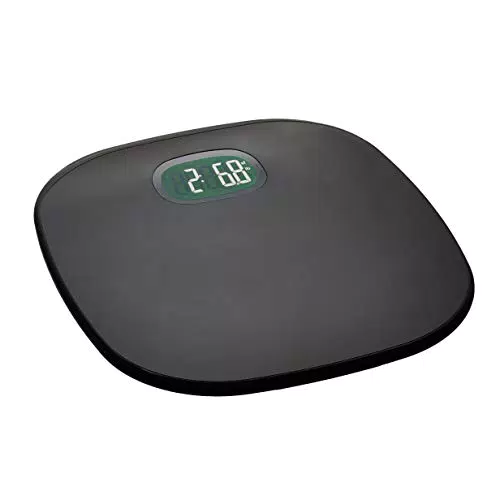 Amazon Basics - Bilancia per peso corporeo, spegnimento/accessione automatici