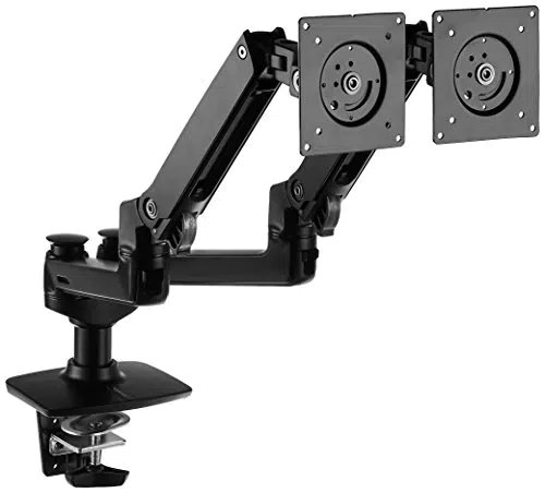 Amazon Basics - Braccio doppio per monitor affiancati