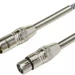 Amazon Basics - Cavo XLR intrecciato per microfono, 3 metri