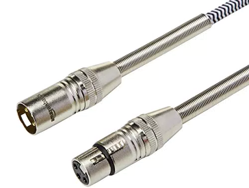 Amazon Basics - Cavo XLR intrecciato per microfono, 3 metri