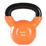 Amazon Basics - Kettlebell in vinile, 20 Libbre, arancione