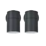 Amazon Basics - Lampada da esterni per veranda, forma cilindrica a lato singolo
