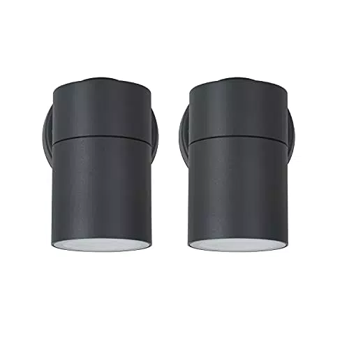 Amazon Basics - Lampada da esterni per veranda, forma cilindrica a lato singolo