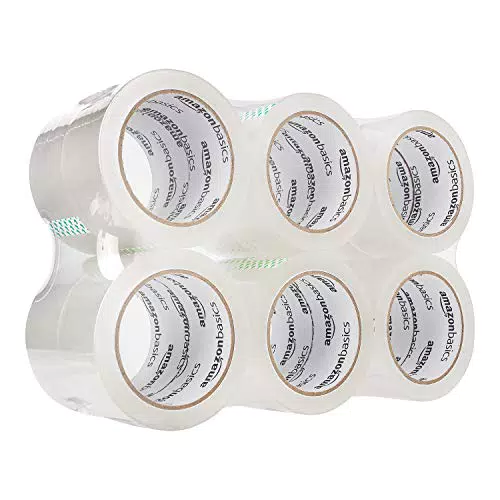Amazon Basics - Nastro per imballaggio, 4, 7 x 49, 9 cm
