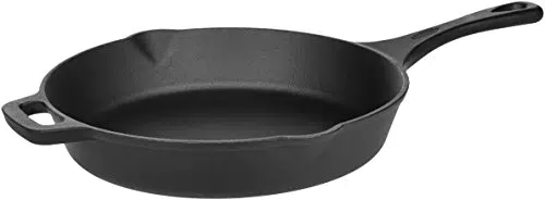 Amazon Basics - Padella in ghisa pretrattata, 30, 5 cm