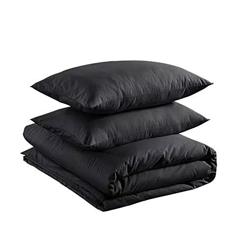 Amazon Basics Parure copripiumino in 100% cotone leggero - 225 x 220 cm / 50 x 80 cm