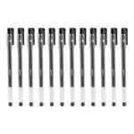 Amazon Basics - Penne gel esagonali, nere, confezione da 12