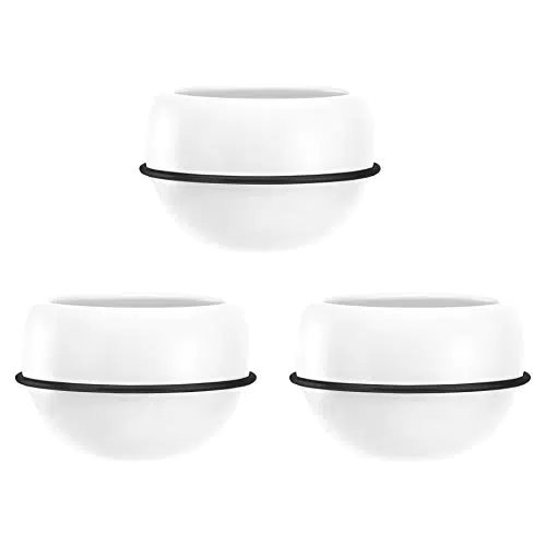Amazon Basics - Portapiante da parete, rotondo, bianco/nero