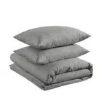 Amazon Basics - Set copripiumino in 100% cotone morbidissimo - 155 x 200 cm / 50 x 80 cm
