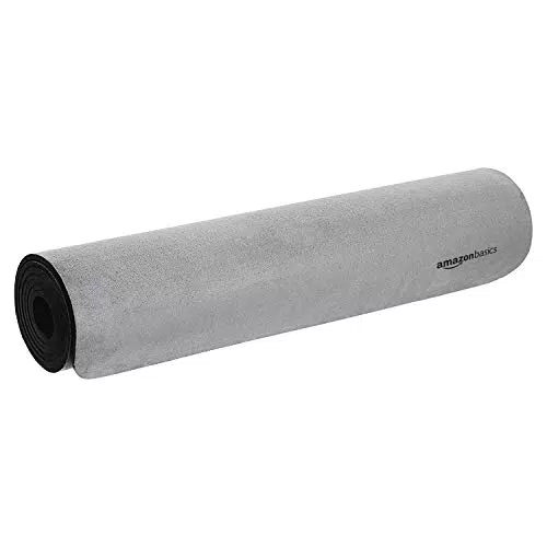 Amazon Basics - Tappetino da yoga in TPE e pelle scamosciata