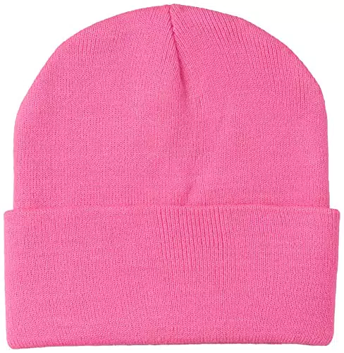 Amazon Brand - Hikaro Berretto Invernale per Donna e Uomo - Rosa Fluo