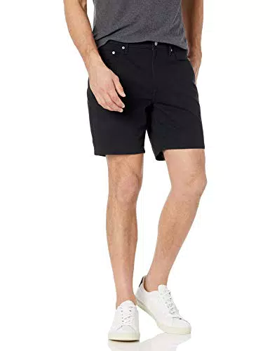 Amazon Essentials Pantaloncini elasticizzati con cuciture interne vestibilità aderente interno gamba 18 cm Uomo