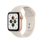 Apple Watch SE (1ª gen.) (GPS + Cellular, 40mm) Smartwatch con cassa in alluminio color oro con Cinturino Sport color galassia - Regular. Fitness tracker, monitoraggio della frequenza cardiaca