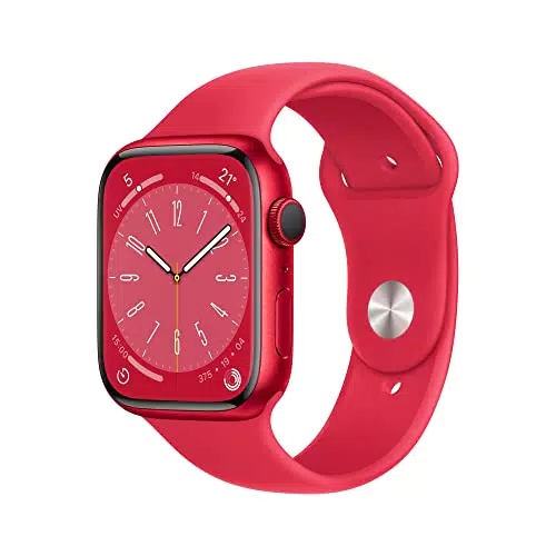 Apple Watch Series 8 Smartwatch con cassa in alluminio RED con Cinturino Sport RED - Regular. Fitness tracker