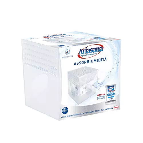 Ariasana Kit Mini Deumidificatore, Assorbi umidità fino a 30 m