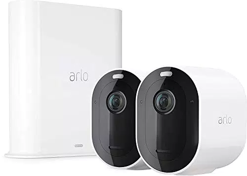 Arlo Pro3, Sistema di Videosorveglianza WiFi con 2 Telecamere sezna fili da esterno 2K HDR