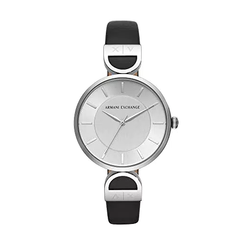Armani Exchange Orologio da Donna a Tre Lancette in Acciaio Inossidabile
