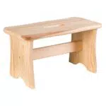 Axentia Sgabello in legno FSC 100%, sedia poggiapiedi
